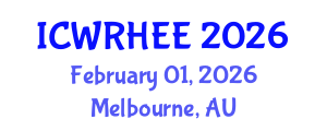 International Conference on Water Resources, Hydrology, Ecology and Environment (ICWRHEE) February 01, 2026 - Melbourne, Australia