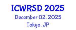 International Conference on Water Resources Sustainable Development (ICWRSD) December 02, 2025 - Tokyo, Japan