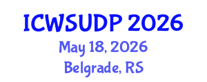 International Conference on Water-Sensitive Urban Design and Policy (ICWSUDP) May 18, 2026 - Belgrade, Serbia