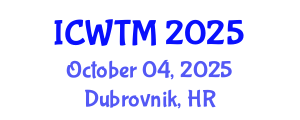 International Conference on Water Technology and Management (ICWTM) October 04, 2025 - Dubrovnik, Croatia