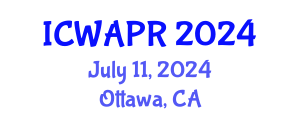 International Conference on Wavelet Analysis and Pattern Recognition (ICWAPR) July 11, 2024 - Ottawa, Canada