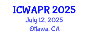 International Conference on Wavelet Analysis and Pattern Recognition (ICWAPR) July 12, 2025 - Ottawa, Canada