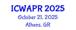 International Conference on Wavelet Analysis and Pattern Recognition (ICWAPR) October 21, 2025 - Athens, Greece