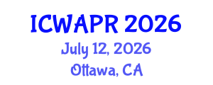 International Conference on Wavelet Analysis and Pattern Recognition (ICWAPR) July 12, 2026 - Ottawa, Canada