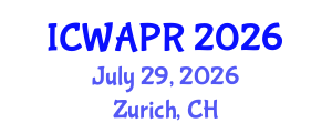 International Conference on Wavelet Analysis and Pattern Recognition (ICWAPR) July 29, 2026 - Zurich, Switzerland