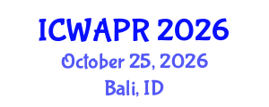 International Conference on Wavelet Analysis and Pattern Recognition (ICWAPR) October 25, 2026 - Bali, Indonesia