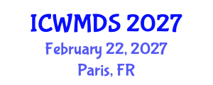 International Conference on Wearable Medical Devices and Sensors (ICWMDS) February 22, 2027 - Paris, France International Conference on Wearable Medical Devices and Sensors (ICWMDS) February 22, 2027 - Paris, France
