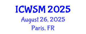 International Conference on Weblogs and Social Media (ICWSM) August 26, 2025 - Paris, France