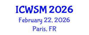 International Conference on Weblogs and Social Media (ICWSM) February 22, 2026 - Paris, France