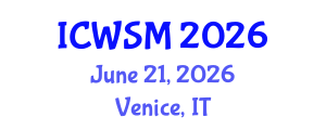 International Conference on Weblogs and Social Media (ICWSM) June 21, 2026 - Venice, Italy