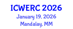 International Conference on Wildlife Ecology, Rehabilitation and Conservation (ICWERC) January 19, 2026 - Mandalay, Myanmar International Conference on Wildlife Ecology, Rehabilitation and Conservation (ICWERC) January 19, 2026 - Mandalay, Myanmar