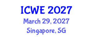 International Conference on Wind Engineering (ICWE) March 29, 2027 - Singapore, Singapore International Conference on Wind Engineering (ICWE) March 29, 2027 - Singapore, Singapore