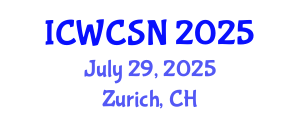 International Conference on Wireless Communication and Sensor Networks (ICWCSN) July 29, 2025 - Zurich, Switzerland