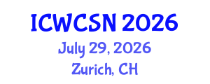 International Conference on Wireless Communication and Sensor Networks (ICWCSN) July 29, 2026 - Zurich, Switzerland