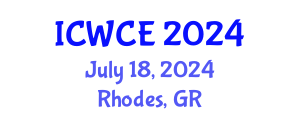 International Conference on Wireless Communications Engineering (ICWCE) July 18, 2024 - Rhodes, Greece