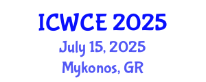 International Conference on Wireless Communications Engineering (ICWCE) July 15, 2025 - Mykonos, Greece