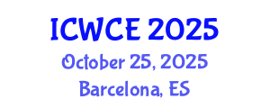 International Conference on Wireless Communications Engineering (ICWCE) October 25, 2025 - Barcelona, Spain