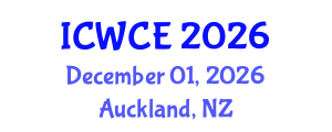 International Conference on Wireless Communications Engineering (ICWCE) December 01, 2026 - Auckland, New Zealand International Conference on Wireless Communications Engineering (ICWCE) December 01, 2026 - Auckland, New Zealand