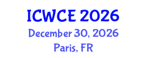 International Conference on Wireless Communications Engineering (ICWCE) December 30, 2026 - Paris, France International Conference on Wireless Communications Engineering (ICWCE) December 30, 2026 - Paris, France