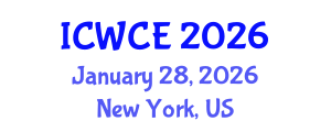 International Conference on Wireless Communications Engineering (ICWCE) January 28, 2026 - New York, United States