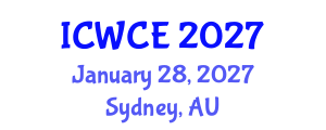 International Conference on Wireless Communications Engineering (ICWCE) January 28, 2027 - Sydney, Australia International Conference on Wireless Communications Engineering (ICWCE) January 28, 2027 - Sydney, Australia