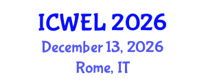 International Conference on Women Entrepreneurship and Leadership (ICWEL) December 13, 2026 - Rome, Italy International Conference on Women Entrepreneurship and Leadership (ICWEL) December 13, 2026 - Rome, Italy