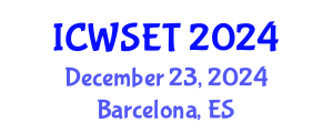 International Conference on Women in Science, Engineering and Technology (ICWSET) December 23, 2024 - Barcelona, Spain