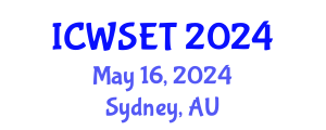 International Conference on Women in Science, Engineering and Technology (ICWSET) May 16, 2024 - Sydney, Australia