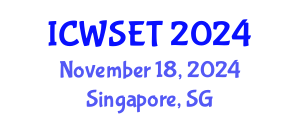 International Conference on Women in Science, Engineering and Technology (ICWSET) November 18, 2024 - Singapore, Singapore