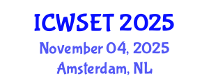 International Conference on Women in Science, Engineering and Technology (ICWSET) November 04, 2025 - Amsterdam, Netherlands