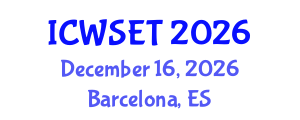 International Conference on Women in Science, Engineering and Technology (ICWSET) December 16, 2026 - Barcelona, Spain International Conference on Women in Science, Engineering and Technology (ICWSET) December 16, 2026 - Barcelona, Spain