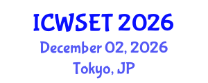 International Conference on Women in Science, Engineering and Technology (ICWSET) December 02, 2026 - Tokyo, Japan International Conference on Women in Science, Engineering and Technology (ICWSET) December 02, 2026 - Tokyo, Japan