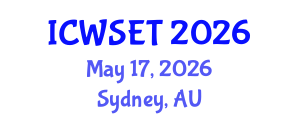 International Conference on Women in Science, Engineering and Technology (ICWSET) May 17, 2026 - Sydney, Australia