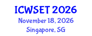 International Conference on Women in Science, Engineering and Technology (ICWSET) November 18, 2026 - Singapore, Singapore