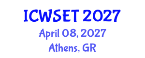 International Conference on Women in Science, Engineering and Technology (ICWSET) April 08, 2027 - Athens, Greece International Conference on Women in Science, Engineering and Technology (ICWSET) April 08, 2027 - Athens, Greece