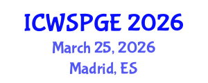 International Conference on Women's Sport Participation and Gender Equality (ICWSPGE) March 25, 2026 - Madrid, Spain