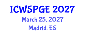 International Conference on Women's Sport Participation and Gender Equality (ICWSPGE) March 25, 2027 - Madrid, Spain International Conference on Women's Sport Participation and Gender Equality (ICWSPGE) March 25, 2027 - Madrid, Spain