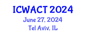 International Conference on Wood Adhesives, Chemistry and Technology (ICWACT) June 27, 2024 - Tel Aviv, Israel