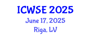 International Conference on Wood Science and Engineering (ICWSE) June 17, 2025 - Riga, Latvia
