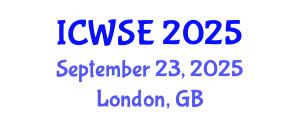 International Conference on Wood Science and Engineering (ICWSE) September 23, 2025 - London, United Kingdom
