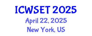 International Conference on Wood Science, Engineering and Technology (ICWSET) April 22, 2025 - New York, United States