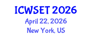 International Conference on Wood Science, Engineering and Technology (ICWSET) April 22, 2026 - New York, United States