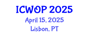 International Conference on Work and Organizational Psychology (ICWOP) April 15, 2025 - Lisbon, Portugal