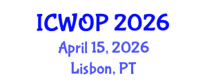 International Conference on Work and Organizational Psychology (ICWOP) April 15, 2026 - Lisbon, Portugal