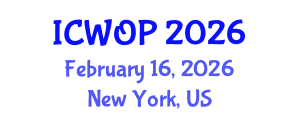 International Conference on Work and Organizational Psychology (ICWOP) February 16, 2026 - New York, United States International Conference on Work and Organizational Psychology (ICWOP) February 16, 2026 - New York, United States