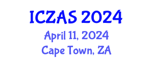 International Conference on Zoology and Animal Science (ICZAS) April 11, 2024 - Cape Town, South Africa