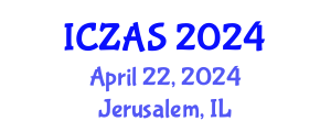 International Conference on Zoology and Animal Science (ICZAS) April 22, 2024 - Jerusalem, Israel
