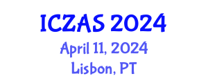 International Conference on Zoology and Animal Science (ICZAS) April 11, 2024 - Lisbon, Portugal