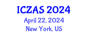 International Conference on Zoology and Animal Science (ICZAS) April 22, 2024 - New York, United States