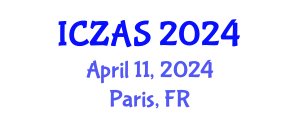 International Conference on Zoology and Animal Science (ICZAS) April 11, 2024 - Paris, France